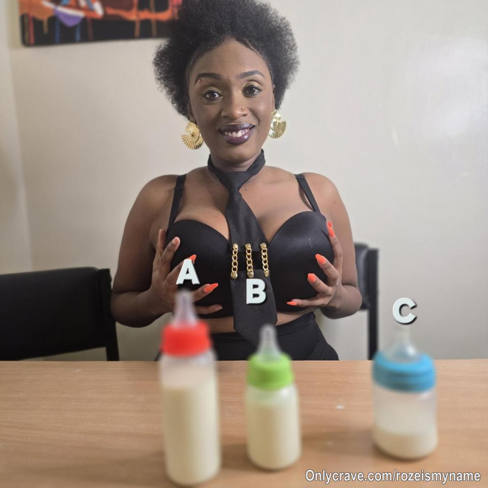 Quencher your thirst today with Mummy's  milk .
Which is your take 🤔 
A,B or C?
